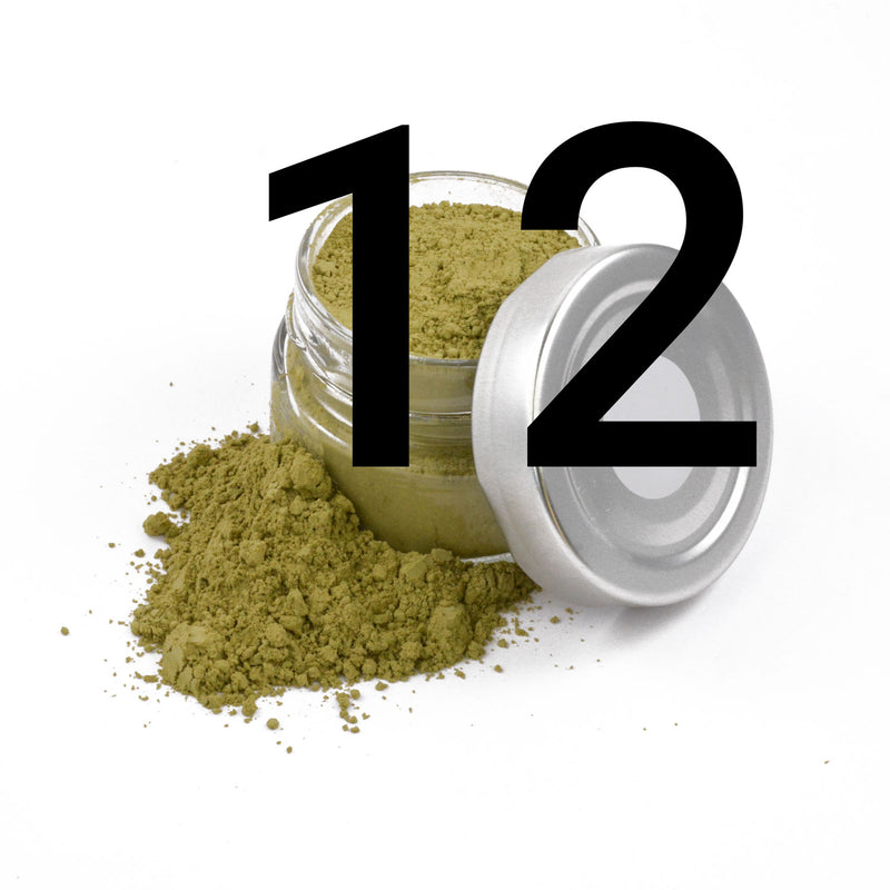 Muster 12 Gläser Kratom