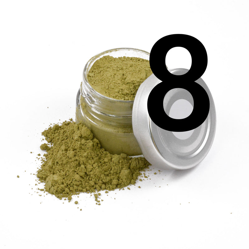 Muster 8 Gläser Kratom
